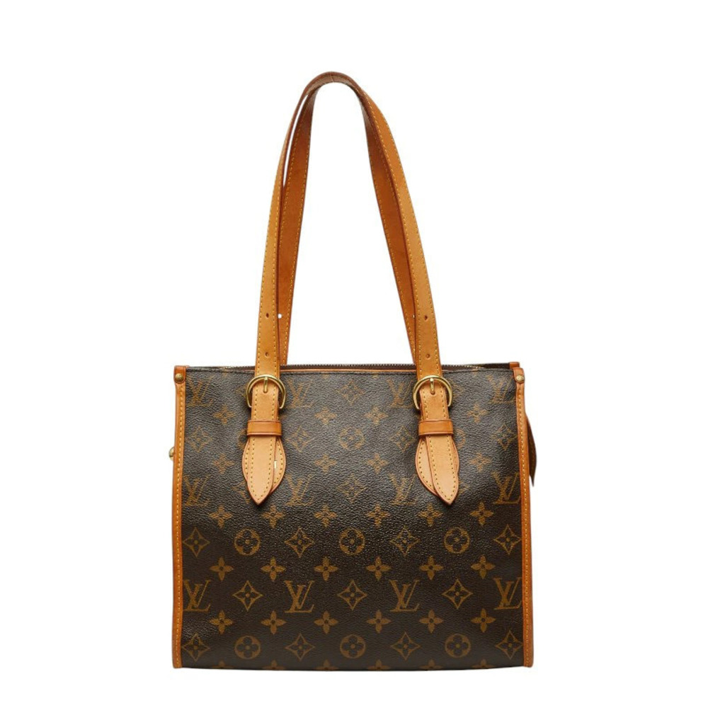 Louis Vuitton Monogram Popincourt Tote Bag Shoulder Brown Leather